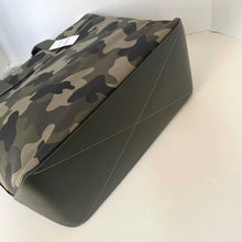 Load image into Gallery viewer, Coach Tote 38 CY805 Large Green Camo Canvas Leather Carryall Shoulder Bag