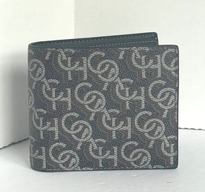Coach Wallet 3 In 1 Mens CF134 Large Black Monogram Billfold ID 2 Piece Removable