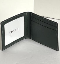 Load image into Gallery viewer, Coach Wallet 3 In 1 Mens CF134 Large Green Monogram Billfold ID 2 Piece Removable