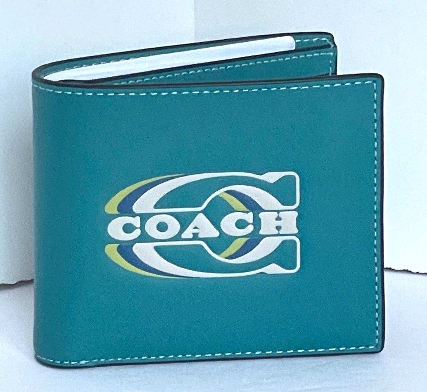 Coach men's blue wallet Clearance