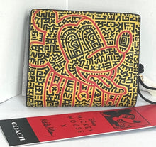 Load image into Gallery viewer, Coach Wallet C7446 Disney Mickey Mouse X Keith Haring Snap Small Billfold