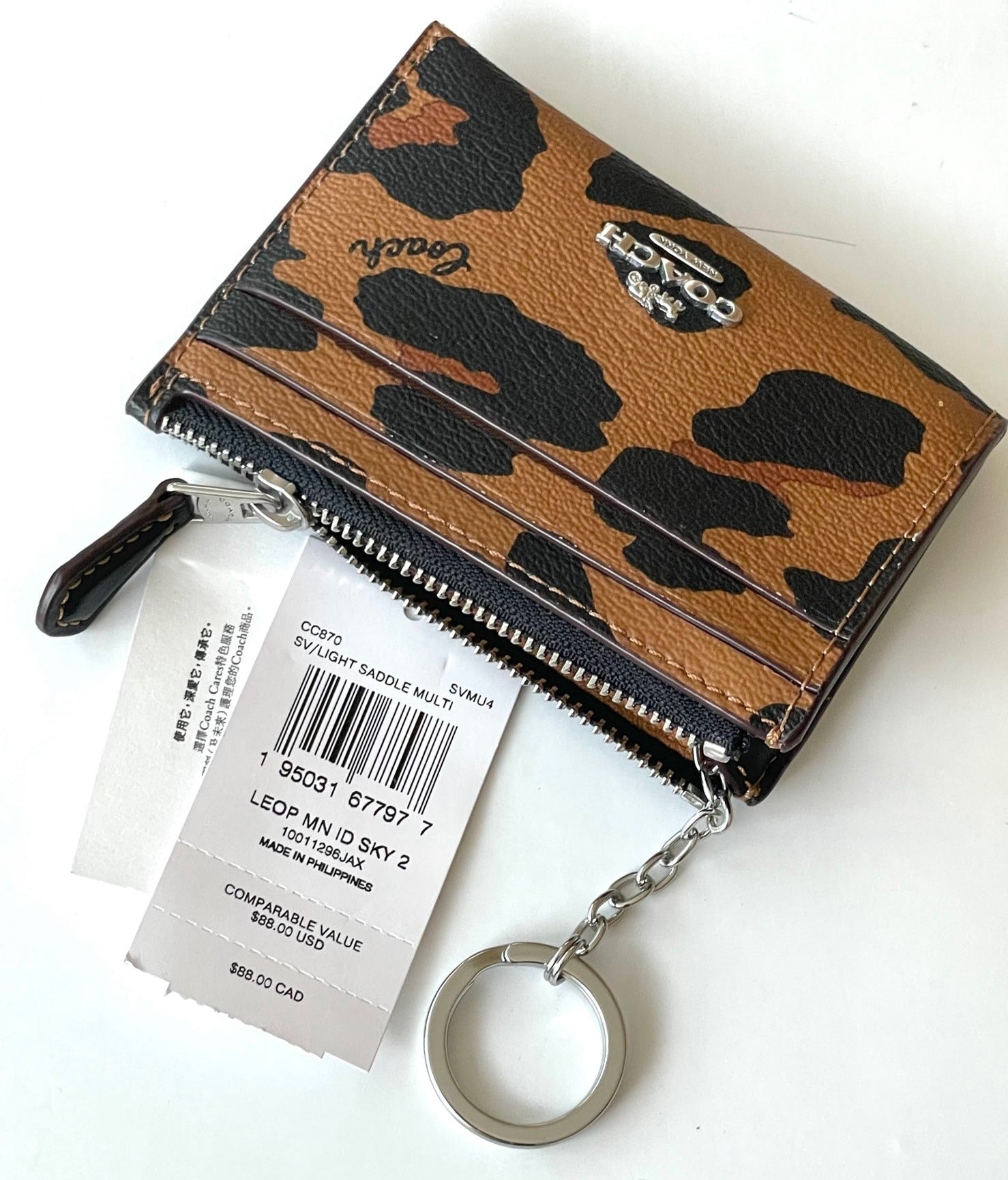 Coach mini keychain wallet Clearance