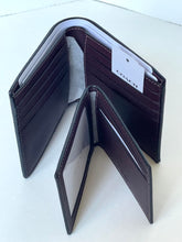 Load image into Gallery viewer, Coach 3-in-1 Wallet CW380 Mens Black Currant Signature Canvas ID Wallet