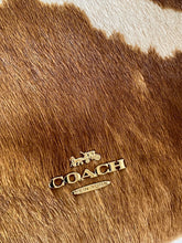 Load image into Gallery viewer, Coach Ashton Wristlet CDY07 Haircalf Cow Print Leather Clutch Brown