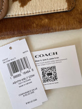 Load image into Gallery viewer, Coach Ashton Wristlet CDY07 Haircalf Cow Print Leather Clutch Brown