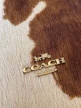 Load image into Gallery viewer, Coach Ashton Wristlet CDY07 Haircalf Cow Print Leather Clutch Brown