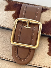 Load image into Gallery viewer, Coach Ashton Wristlet CDY07 Haircalf Cow Print Leather Clutch Brown