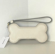 Load image into Gallery viewer, Dog bone-shaped pouch with a strap on a light gray background