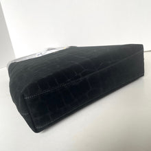Load image into Gallery viewer, Black textured clutch bag on a white surface