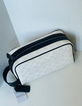 Load image into Gallery viewer, Coach CAR15 Chalk Black Signature Canvas Leather Travel Kit