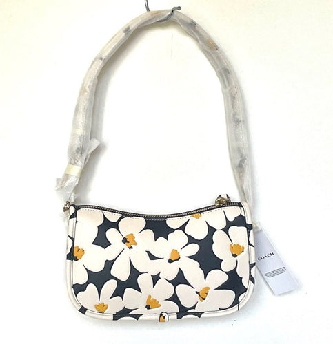 Coach CR509 Swinger Bag 20 Floral Glovetanned Leather Chalk Shoulder