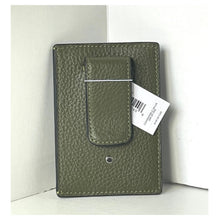 Load image into Gallery viewer, Coach_Card_Case_with_Money_Clip_Spice_green_Leather_CDC79