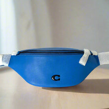 Load image into Gallery viewer, Coach_Charter_Belt_Bag_7_Mens_Blue_Leather_Sling_Fanny_Pack_Waist_CP402_2