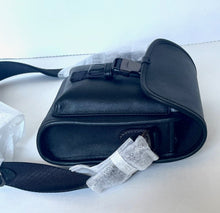 Load image into Gallery viewer, Coach Charter North South Pouch Crossbody Black Leather 2 in 1 C2388