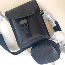 Load image into Gallery viewer, Coach_Charter_North_South_Pouch_Crossbody_Black_Leather_2_in_1_C2388