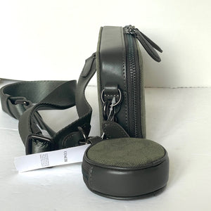 Coach Charter Slim Crossbody Messenger Green Signature Jacquard CU207