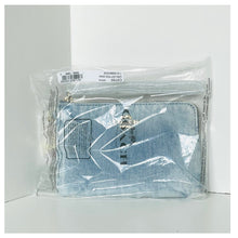Load image into Gallery viewer, Coach Corner Zip Wristlet Blue Loved Denim Cherry Charms Small CEF82