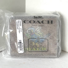 Load image into Gallery viewer, Coach Cosmic Snap Wallet Rexy Print Signature Canvas Brown ID Coin Zip CW463