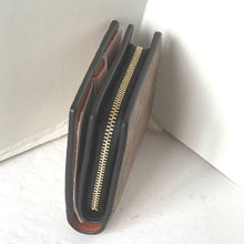 Load image into Gallery viewer, Coach Cosmic Snap Wallet Rexy Print Signature Canvas Brown ID Coin Zip CW463
