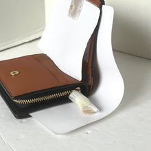 Load image into Gallery viewer, Coach Cosmic Snap Wallet Rexy Print Signature Canvas Brown ID Coin Zip CW463