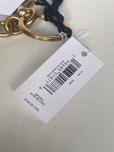 Load image into Gallery viewer, Gold keychain with a price tag on a white background