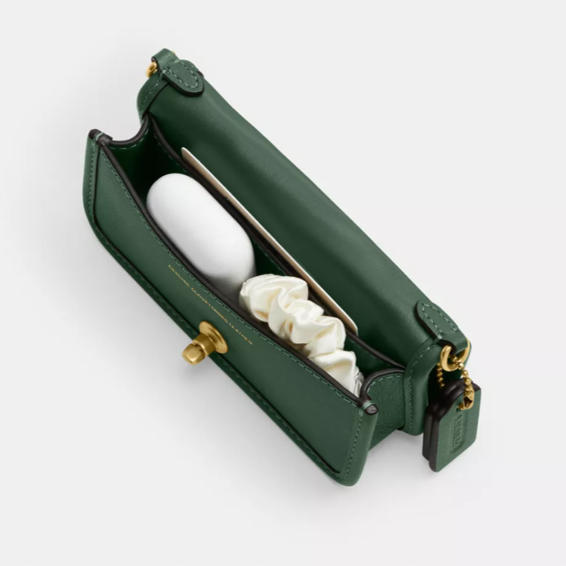 Coach Dinky Bag 14 Mini Crossbody Hunter Green CZ108 Glovetanned