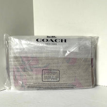 Load image into Gallery viewer, Coach Double Zip Phone Wallet Red Bow Print Signature Canvas Wristlet CAA84