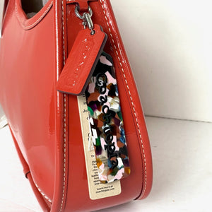 Coach Ergo Bag Crinkle Patent Shoulder Bag Coachtopia Leather Orange CQ003