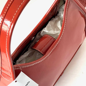 Coach Ergo Bag Crinkle Patent Shoulder Bag Coachtopia Leather Orange CQ003