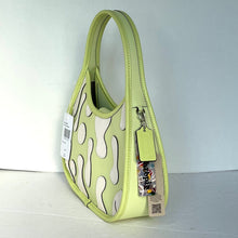 Load image into Gallery viewer, Coach Ergo Bag Lava Appliqué Coachtopia Shoulder Bag 90s Leather CT274 Lime