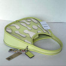Load image into Gallery viewer, Coach Ergo Bag Lava Appliqué Coachtopia Shoulder Bag 90s Leather CT274 Lime