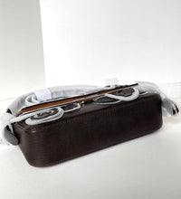 Load image into Gallery viewer, Coach Etta Small Flap Shoulder Bag Leather Floral Appliqué CDY43 Maple Brown