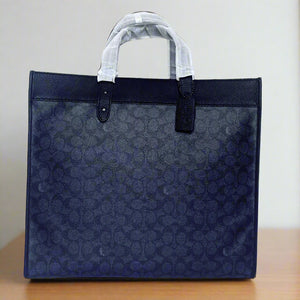 Coach_Field_Tote_40_Leather_Large_Black_Crossbody_Logo_Canvas_Leather_ORG_PKG_1