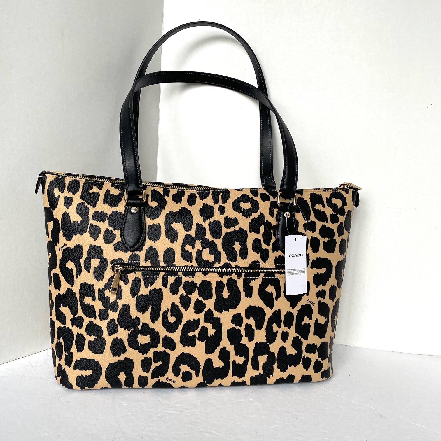 COACH☆leopard-print canvas tote bag トートバッグ【UK発】 Coach leopard-print Canvas Tote Bag | Brown | FARFETCH