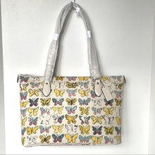 Load image into Gallery viewer, Coach Gallery Tote Butterfly White Signature Canvas CAR36 Shoulder Bag