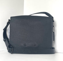 Load image into Gallery viewer, Coach Gotham Messenger Bag 27 Black Pebbled Leather Crossbody C0241 Unisex