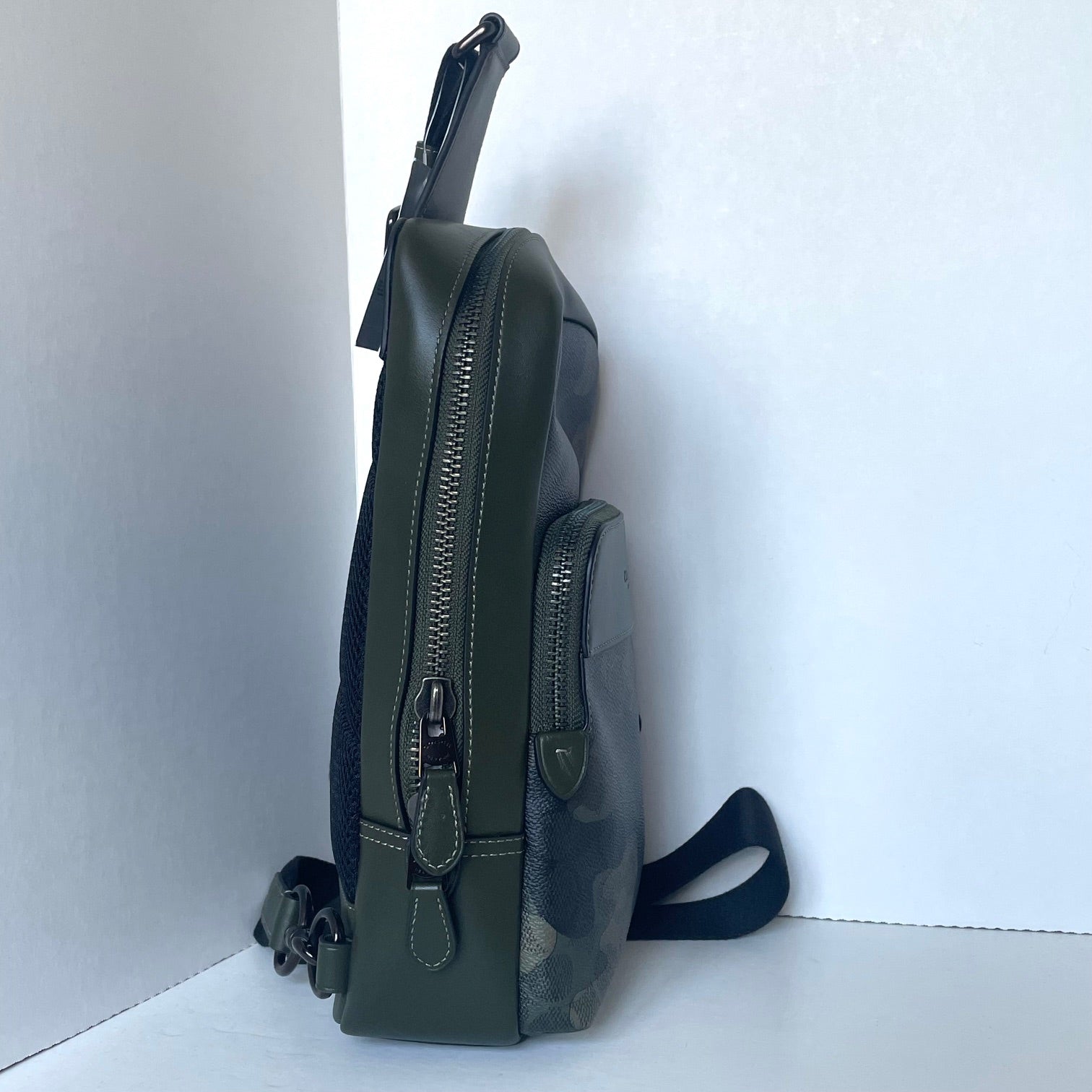 blue camo coach backpack Gotham Pack In Signature Camo Print