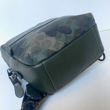 Load image into Gallery viewer, Green camouflage-patterned bag on a white background