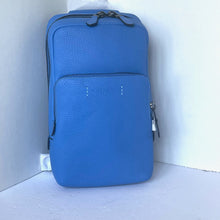 Load image into Gallery viewer, Coach Gotham Pack Sling Mens Blue Leather Small Backpack Crossbody C5331