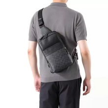 Load image into Gallery viewer, Coach Gotham Pack Sling Mens Blue Leather Small Backpack Crossbody C5331