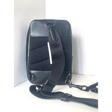 Load image into Gallery viewer, Coach Gotham Sling Pack 13  Black Signature Canvas Leather Bag CC091