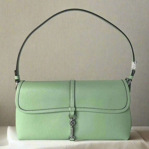 Coach Hamptons Shoulder Bag CP132 Glovetanned Leather Pistachio Green