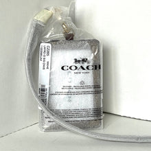 Load image into Gallery viewer, Coach ID Lanyard Card Holder CZ285 Tan Brown Signature Canvas Leather