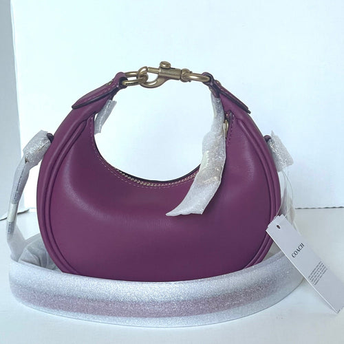 Coach Jonie Mini Pink Glovetanned Leather Crossbody Wristlet Bag CR508 ORGPKG