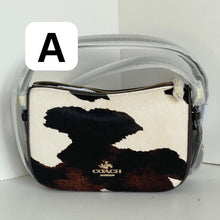 Load image into Gallery viewer, Coach Kailey Shoulder Bag Cow Print Tassel CCC84 Crossbody Purse Brown White