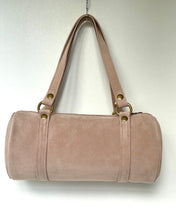 Load image into Gallery viewer, Coach Kisslock Barrel Bag CDZ16 Suede Leather Shoulder Bag Nuage Ortiginals
