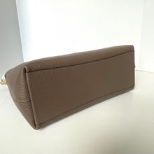 Load image into Gallery viewer, Brown leather clutch bag on a white background