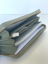 Load image into Gallery viewer, Coach Long Zip Around Wallet CEL63 Quilted Leather Pistachio Green