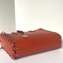 Load image into Gallery viewer, Coach Medium Re Laceable Tote Coachtopia Deep Orange Leather CO667 Crossbody