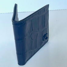 Load image into Gallery viewer, Blue textured wallet on a white background